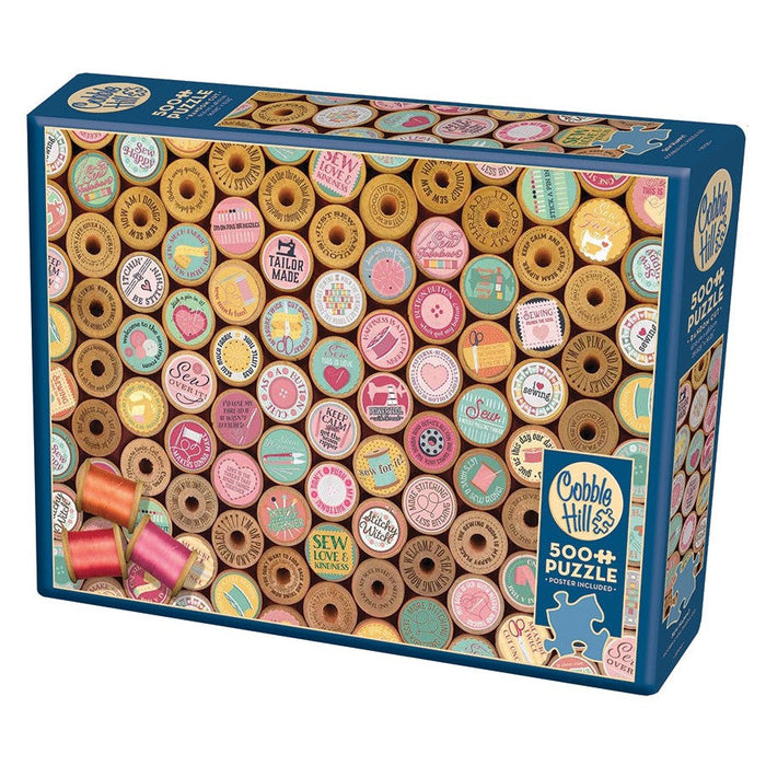 Sew Happy 500 Piece Jigsaw Puzzle Cobble Hill - for just $17.99! 