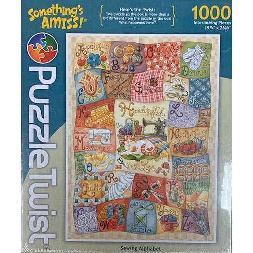 Sewing Alphabet "Something's Amiss!" 1000 Piece Jigsaw Puzzle PuzzleTwist - for just $25.99! 