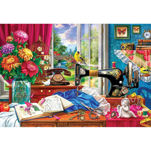 Sewing Memories 550 Piece Jigsaw Puzzle in Tin Eurographics - for just $23.99! 
