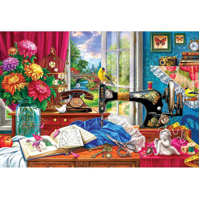 Sewing Memories 550 Piece Jigsaw Puzzle in Tin Eurographics - for just $23.99! 
