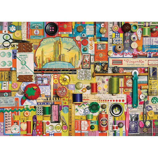 Sewing Notions 1000 Piece Jigsaw Puzzle Cobble Hill - for just $19.99! 