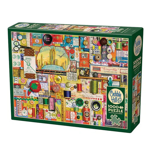 Sewing Notions 1000 Piece Jigsaw Puzzle Cobble Hill - for just $19.99! 