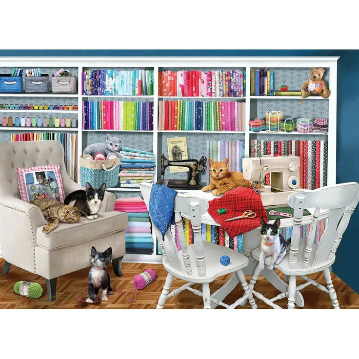 Sewing Room 1000 Piece Jigsaw Puzzle Cobble Hill - for just $19.99! 