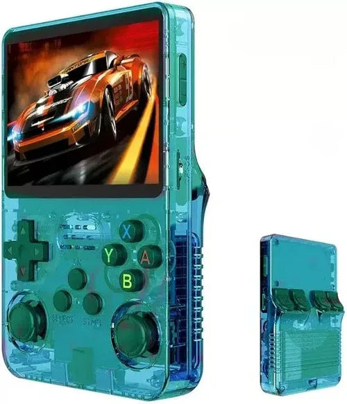 EW Green R36S Retro Handheld Game Console with Linux System and 3.5 Inch IPS Screen - for just $70.42! 