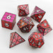 Puzzle Cube: Shades of Red - Metal 8 piece Dice Set - for just $54.99! 