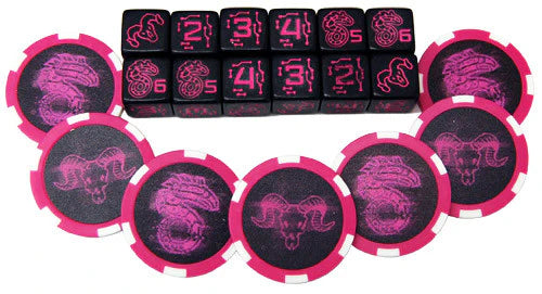 Shadowrun RPG: Dice & Edge Tokens - Pink (6E) - for just $19.99! 