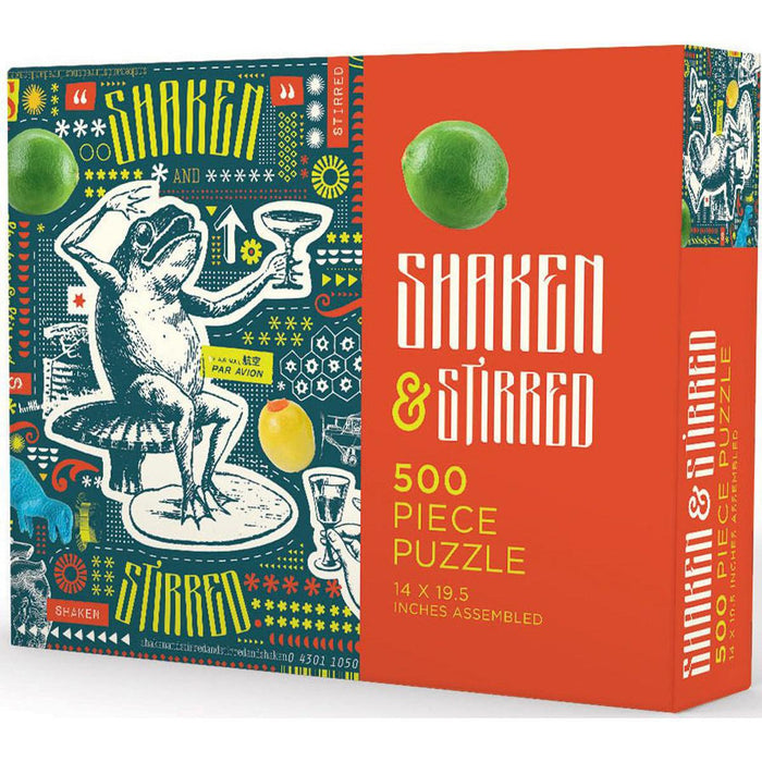 Shaken & Stirred 500 Piece Jigsaw Puzzle Gibbs Smith - for just $17.99! 