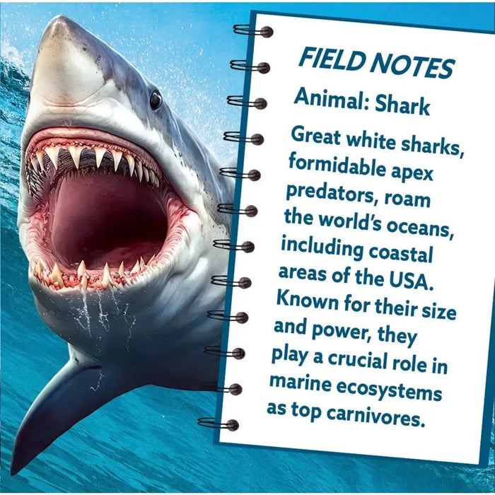 Shark 100 Piece Shaped Mini Jigsaw Puzzle MasterPieces - for just $7.99! 