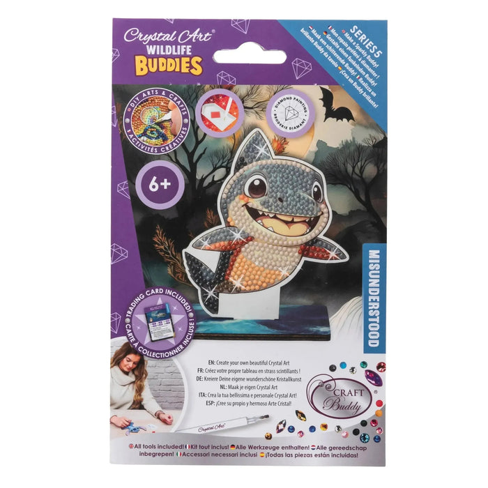 Shark "Misunderstood" Crystal Art Buddies Kit Craft Buddy - for just $5.99! 