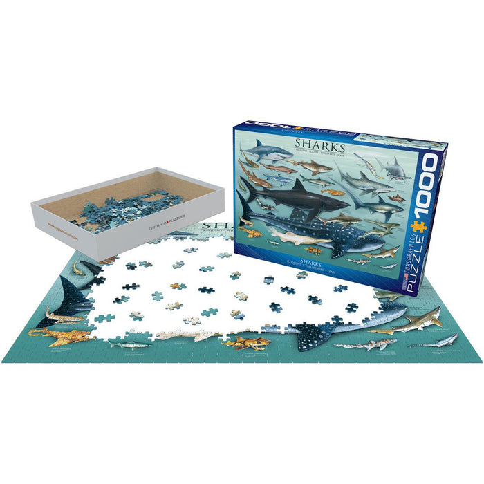 Sharks 1000 Piece Jigsaw Puzzle Eurographics - for just $21.99! 