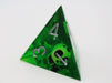 Sharp Edge Resin RPG Dice Set - Green Skulls - for just $49.99! 
