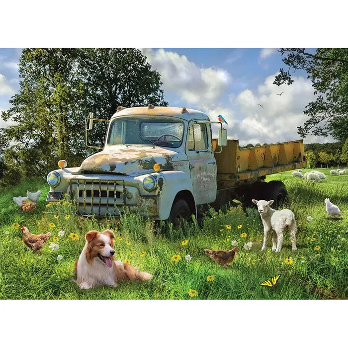 Sheep Field 1000 Piece Jigsaw Puzzle Cobble Hill - for just $19.99! 