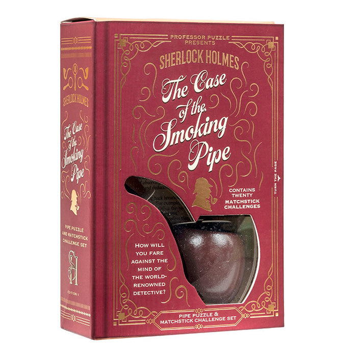 Sherlock Holmes: The Case of the Smoking Pipe - Pipe Puzzle & Matchstick Challenge Set - for just $14.99! 