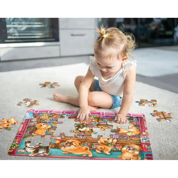 Shiba's Candy Store 35 Piece Floor Jigsaw Puzzle Cobble Hill - for just $19.99! 