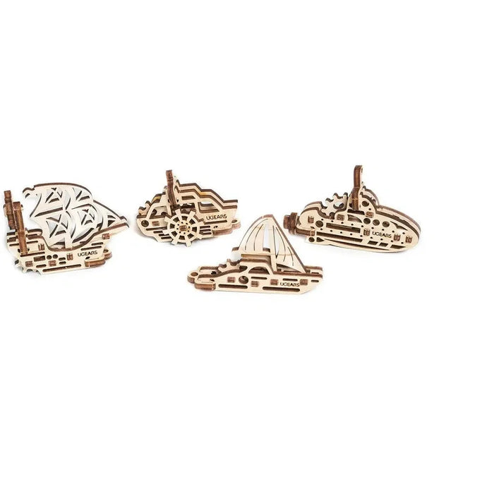 Ship Fidgets Set of 4 3D Wood Model Kit UGEARS - for just $5.99! 