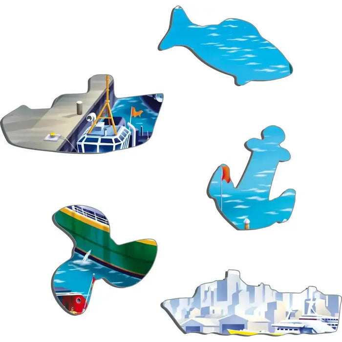 Ships in Harbor 35 Piece Tray Jigsaw Puzzle Larsen - for just $11.99! 