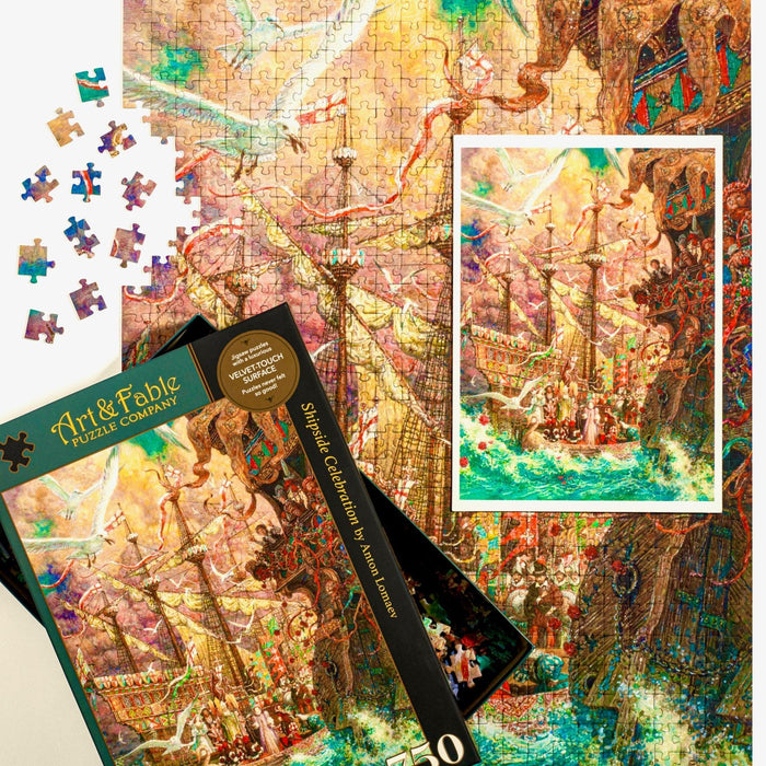 Shipside Celebration 750 Piece Premium Jigsaw Puzzle Art & Fable - for just $31.99! 