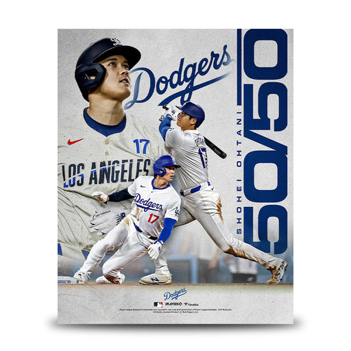 Shohei Ohtani 50-50 Season Record Los Angeles Dodgers 8" x 10" Baseball Collage Photo - for just $9.99! 