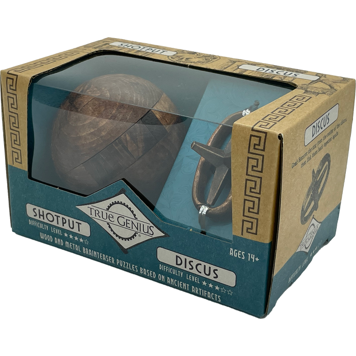 Shotput & Discus Brainteaser Puzzle True Genius - for just $14.99! 