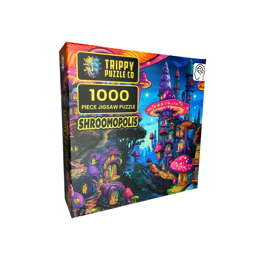 Shroomopolis 1000 Piece Jigsaw Puzzle Trippy - for just $19.99! 
