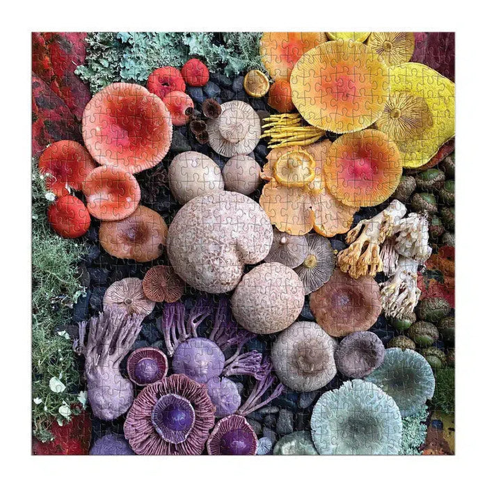 Shrooms in Blooms 500 Piece Jigsaw Puzzle Galison - for just $17.99! 