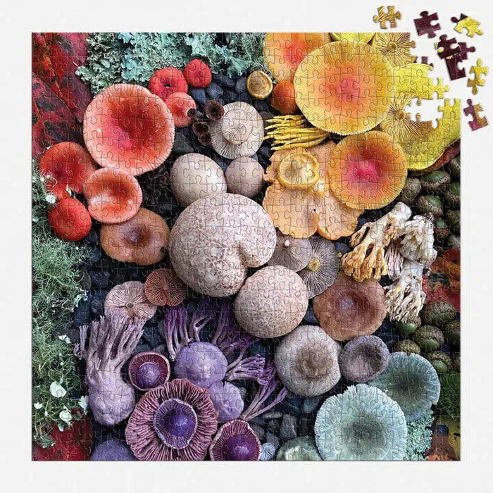 Shrooms in Blooms 500 Piece Jigsaw Puzzle Galison - for just $17.99! 