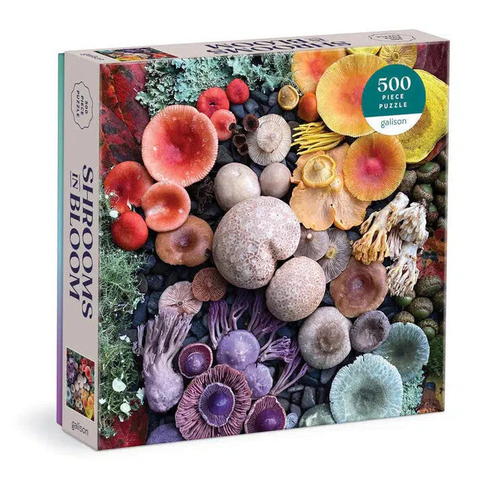 Shrooms in Blooms 500 Piece Jigsaw Puzzle Galison - for just $17.99! 