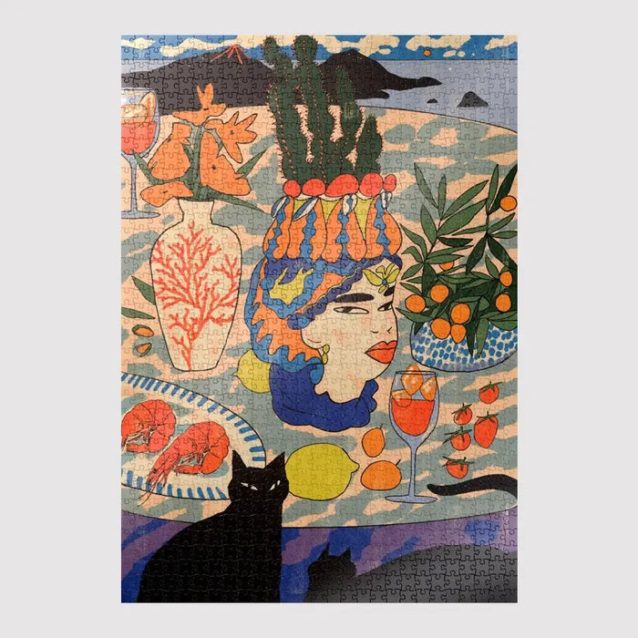 Sicilian Still Life By Enikő Katalin Eged 1000 Piece LE Jigsaw Puzzle Sulo - for just $44.99! 