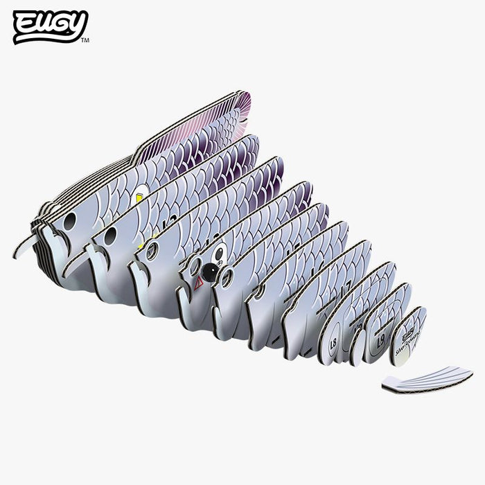 Silver Arowana 3D Cardboard Model Kit Eugy - for just $11.99! 