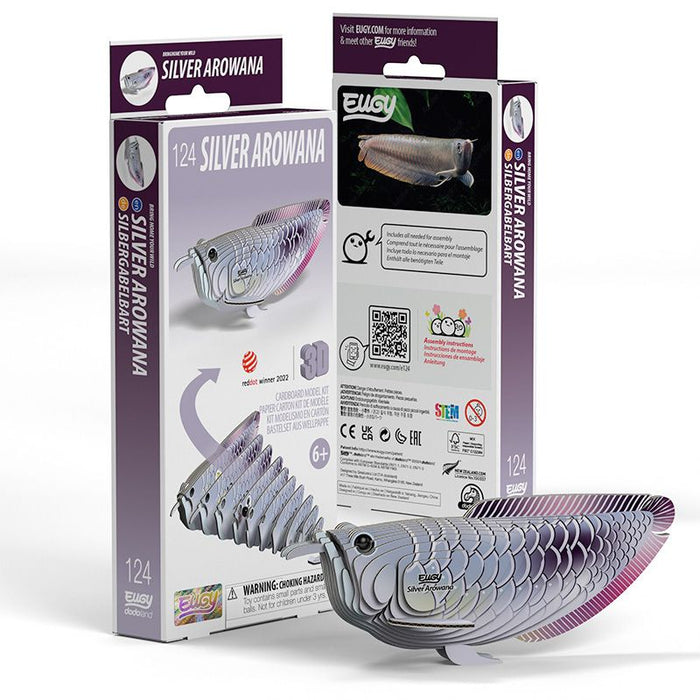 Silver Arowana 3D Cardboard Model Kit Eugy - for just $11.99! 