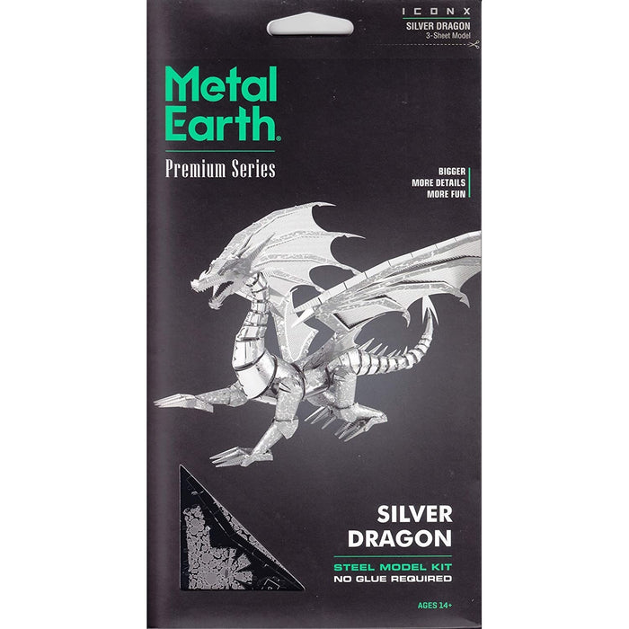 Silver Dragon Premium 3D Steel Model Kit Metal Earth - for just $19.99! 