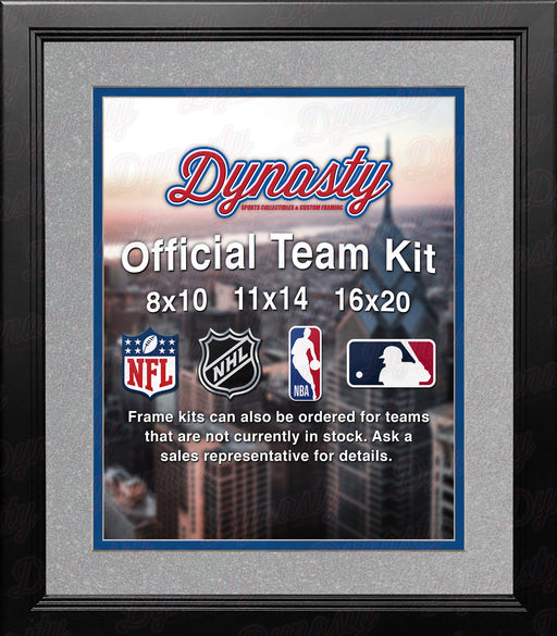 NBA Basketball Photo Picture Frame Kit - Dallas Mavericks (Silver Matting, Blue Trim) - for just $29.99! 