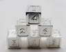 6 piece Metal D6's - Silver - for just $29.99! 