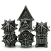 Warrior's Flail: Silver - Metal RPG Dice Set - for just $39.99! 