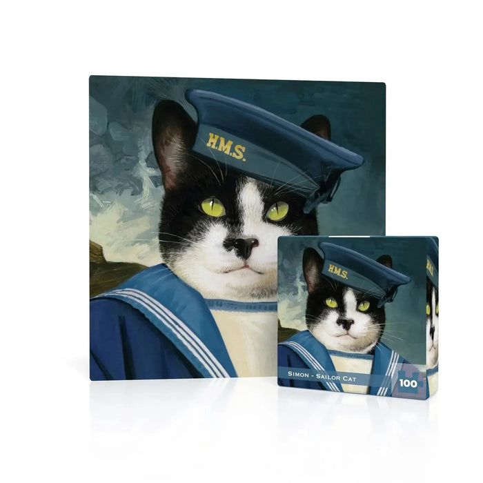 Simon - Sailor Cat 100 Piece Mini Jigsaw Puzzle NYPC - for just $14.99! 