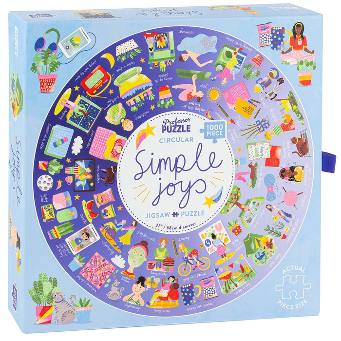 Simple Joys 1000 Piece Circular Jigsaw Puzzle Professor Puzzle - for just $24.99! 