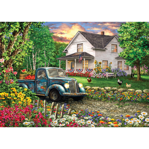 Simpler Times 500 Piece Jigsaw Puzzle in Shaped Box Springbok - for just $10.99! 