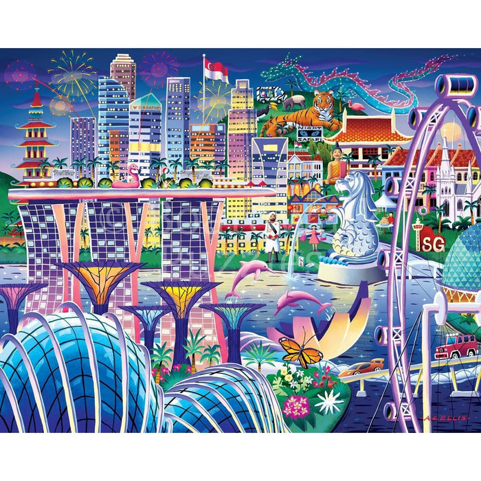 Singapore 1000 Piece Jigsaw Puzzle Boardwalk - for just $23.99! 