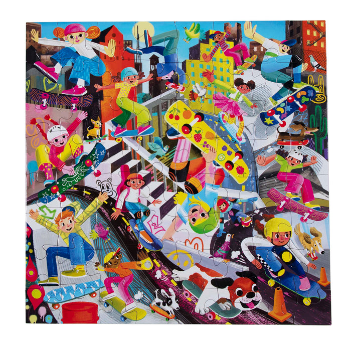 Skateboarders 64 Piece Jigsaw Puzzle eeBoo - for just $15.99! 