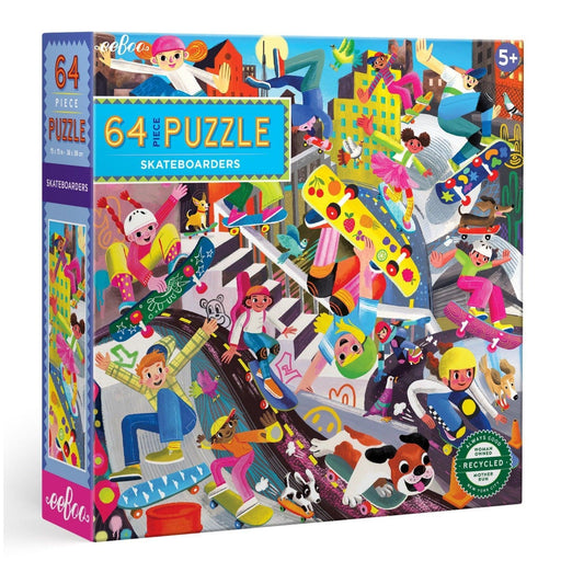Skateboarders 64 Piece Jigsaw Puzzle eeBoo - for just $15.99! 