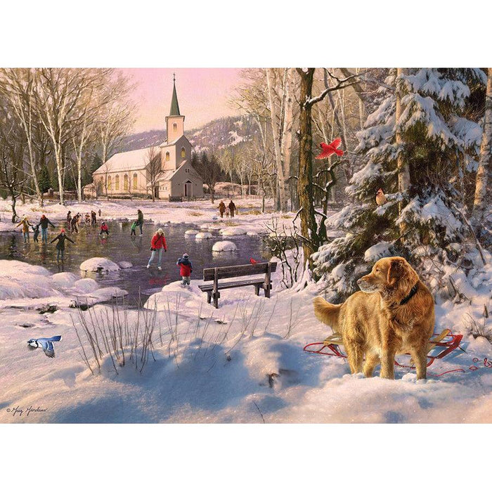 Skating Party 1000 Piece Jigsaw Puzzle Cobble Hill - for just $19.99! 