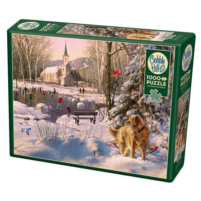 Skating Party 1000 Piece Jigsaw Puzzle Cobble Hill - for just $19.99! 
