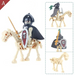 Medieval Skeleton Undead Horse Dragon Knight - for just $5.65! 