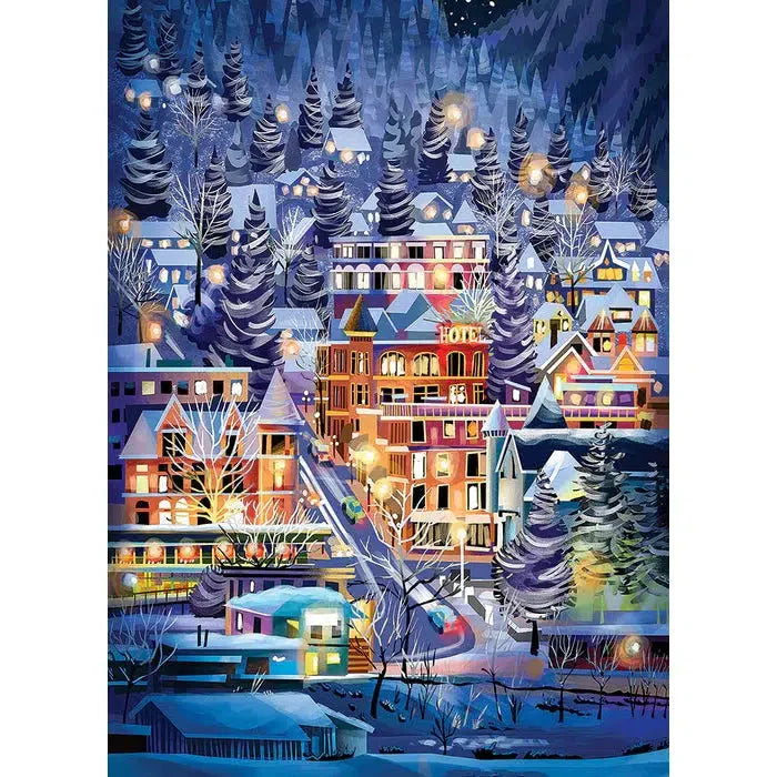 Ski Town 500 Piece Jigsaw Puzzle Cobble Hill - for just $17.99! 