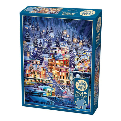 Ski Town 500 Piece Jigsaw Puzzle Cobble Hill - for just $17.99! 