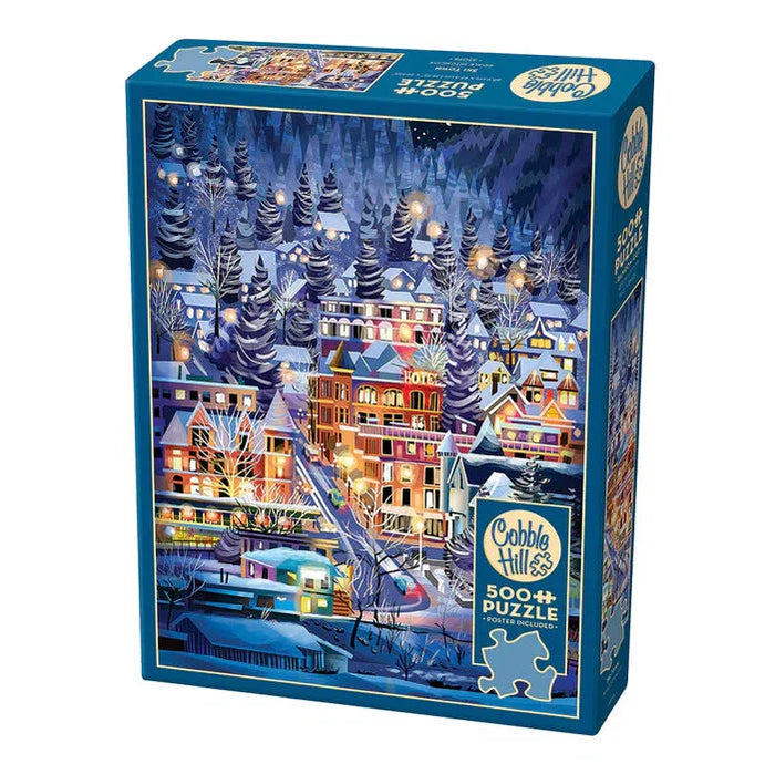 Ski Town 500 Piece Jigsaw Puzzle Cobble Hill - for just $17.99! 