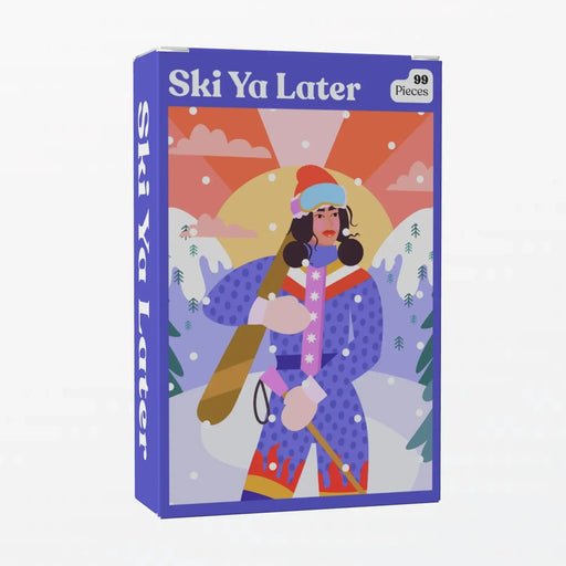 Ski Ya Later 99 Piece Mini Jigsaw Puzzle Puzzledly - for just $9.99! 
