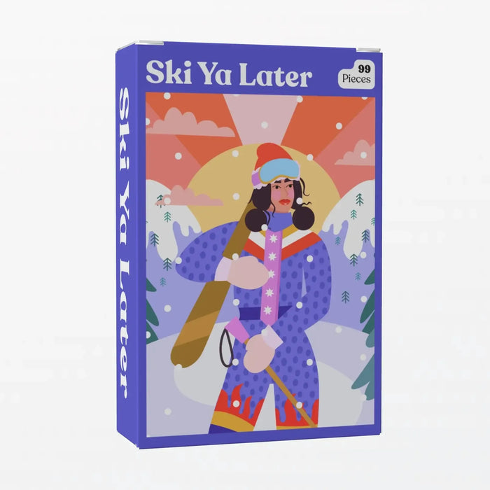 Ski Ya Later 99 Piece Mini Jigsaw Puzzle Puzzledly - for just $9.99! 