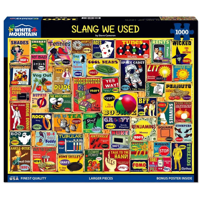 Slang We Used 1000 Piece Jigsaw Puzzle White Mountain - for just $19.99! 