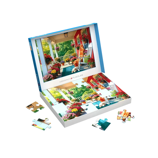 Sleeping on the Porch 24 Connecting Pieces Jigsaw Puzzle Eurographics - for just $19.99! 